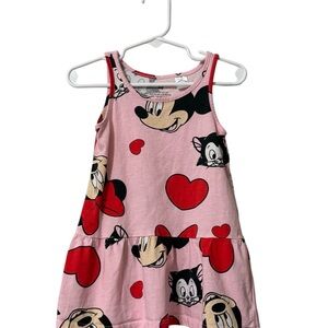 H&M Pink Disney Dress with Character Print